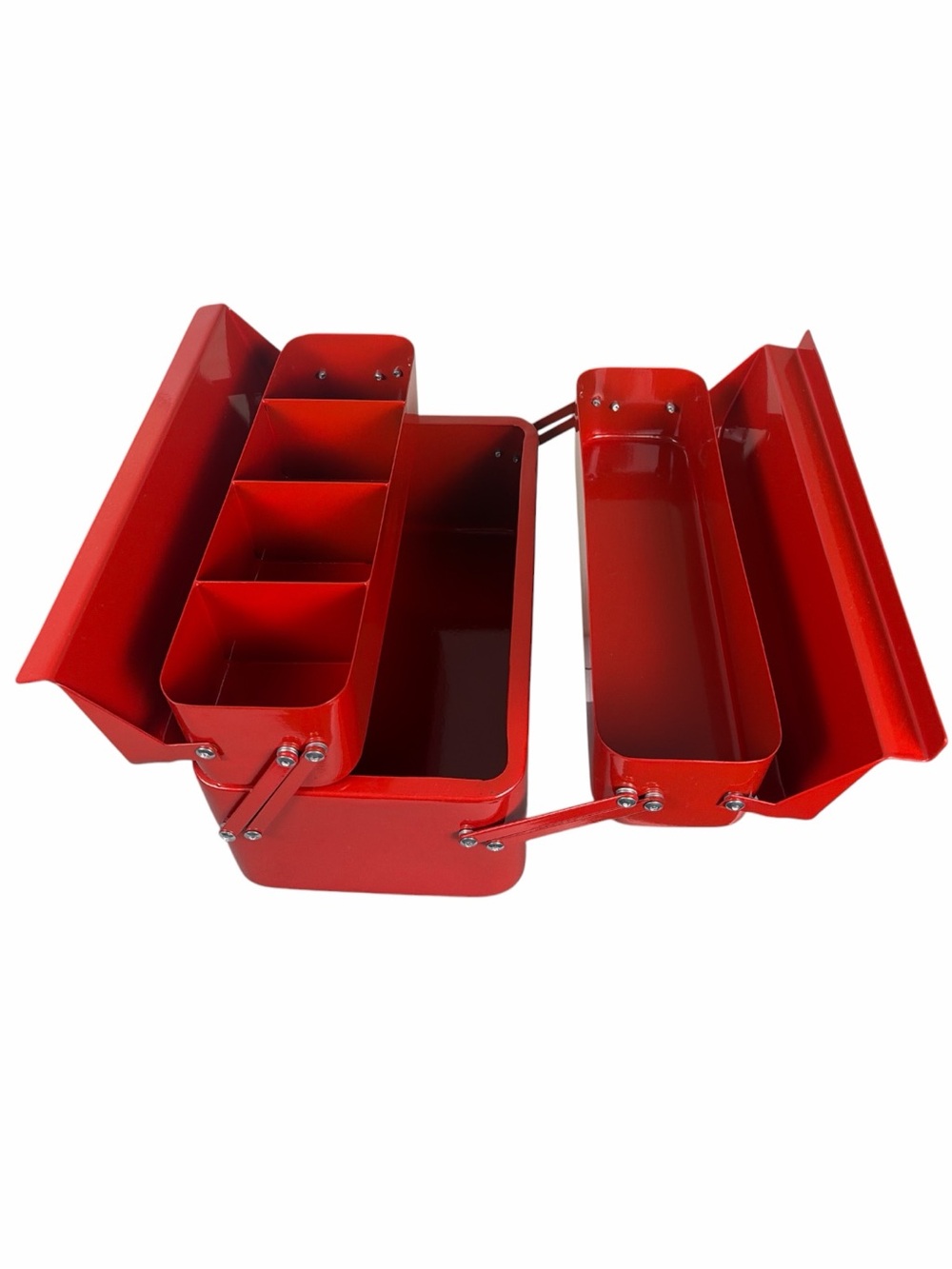 Brightroom Red Metal Cantilever Toolbox Organizer Storage Caddy - Picture 10 of 12
